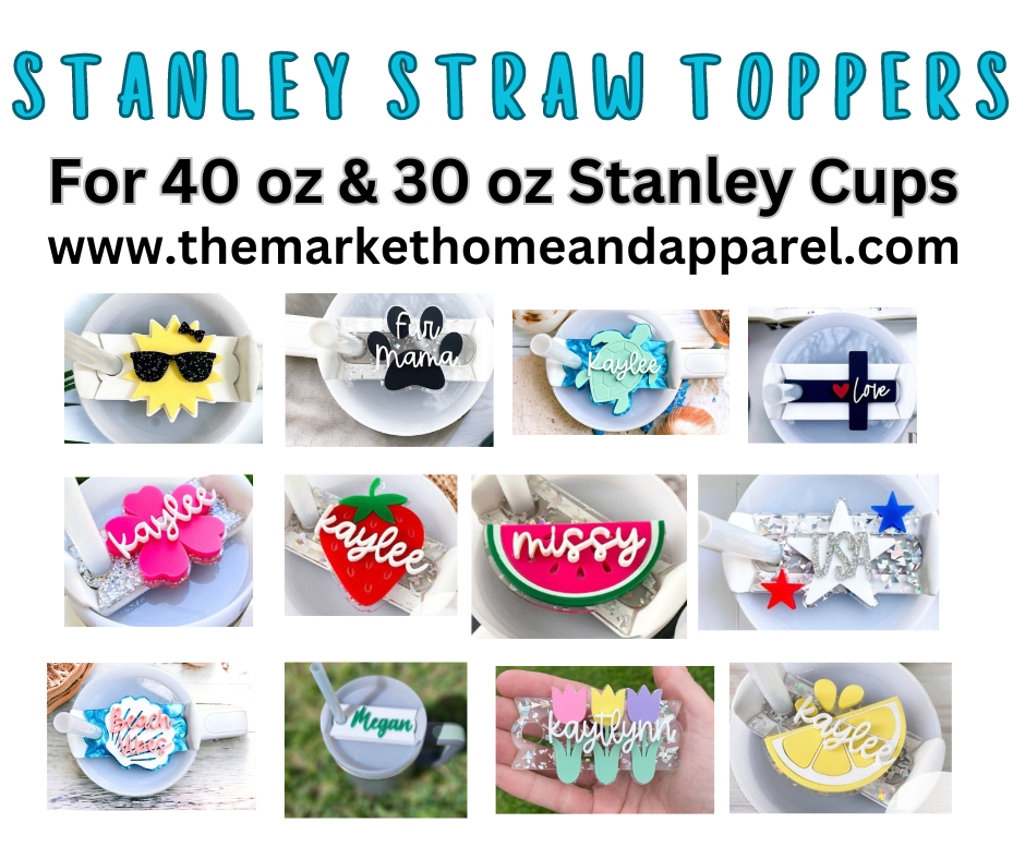 Stanley Straw Toppers - Drink Charms Click Picture To See Options