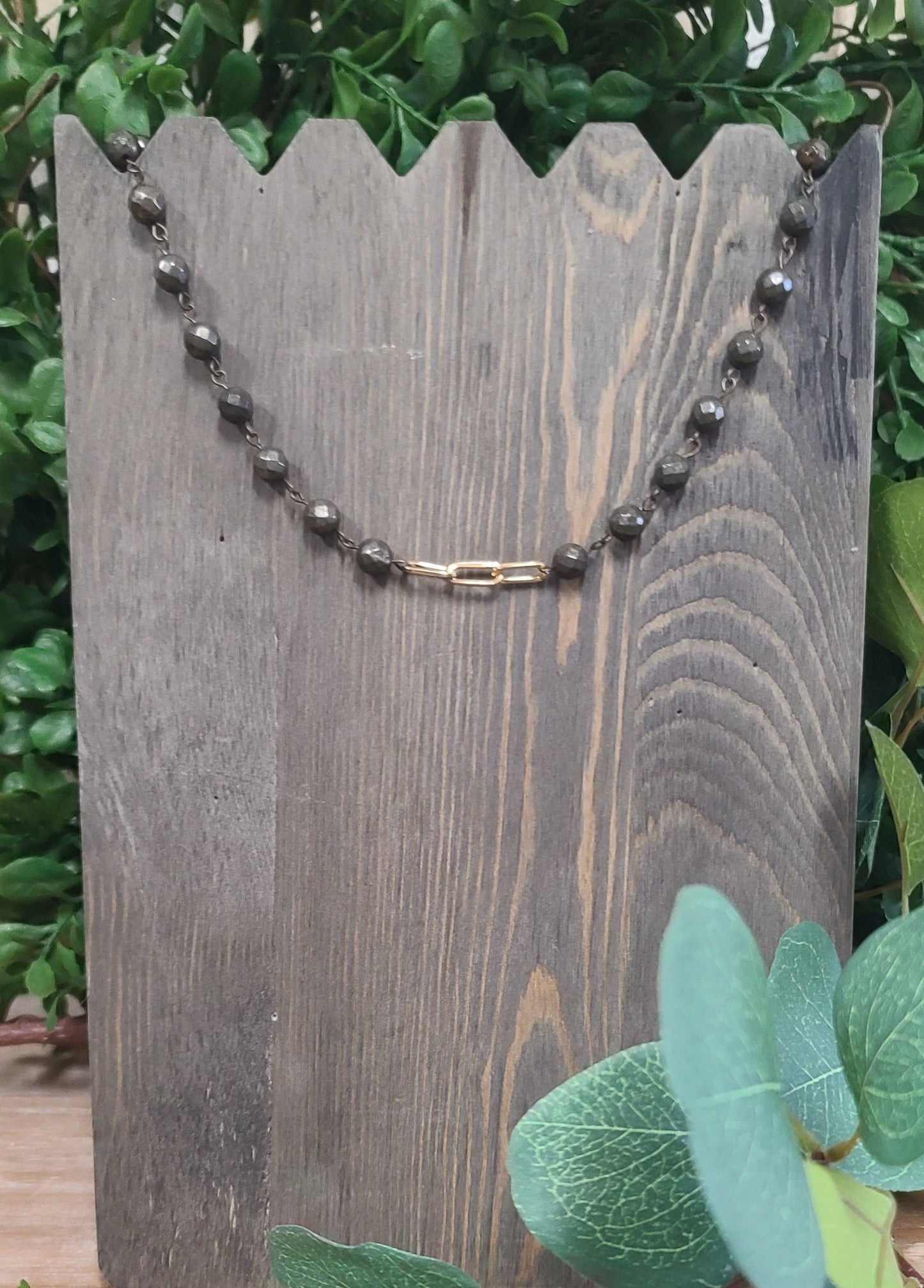 Genuine Pyrite Necklace