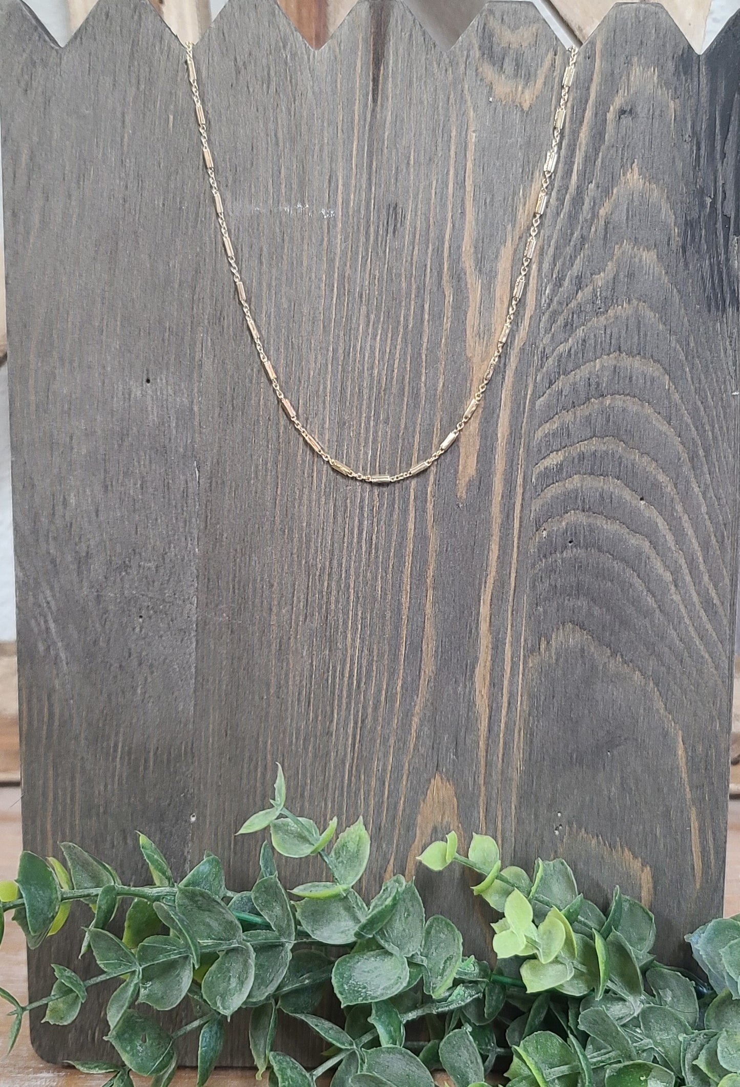 Short 15 inch Gold Necklace