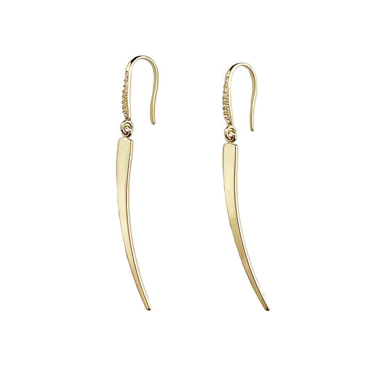 Gold Spike Earrings