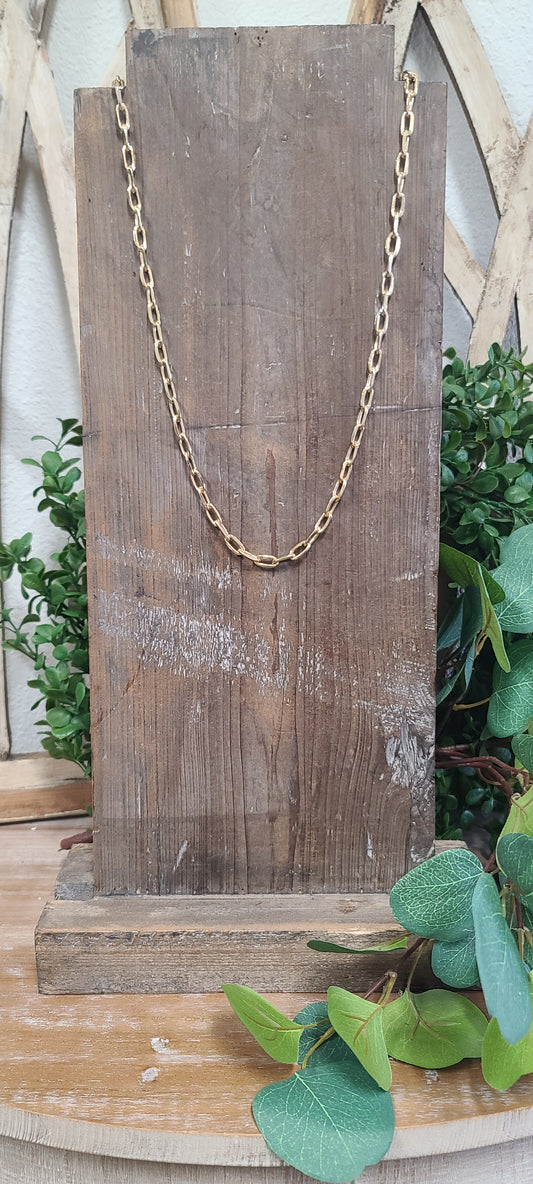 Heavy Long Gold Link Chain