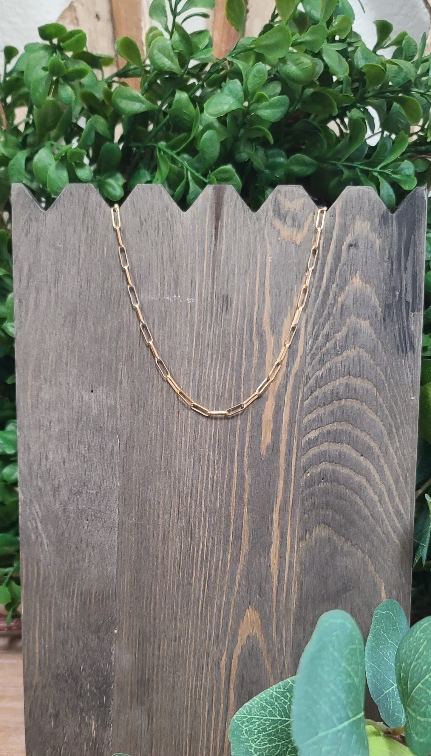 Short Gold Link Necklace