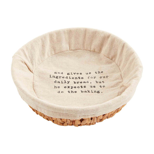 Mud Pie Bread Basket with Liner