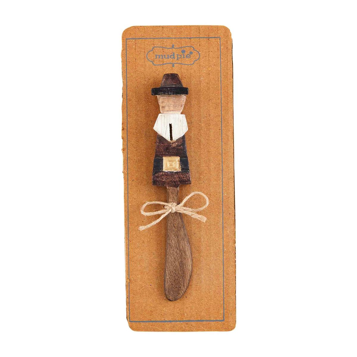 Mud Pie Fall Wood Spreader - Pilgrim Boy