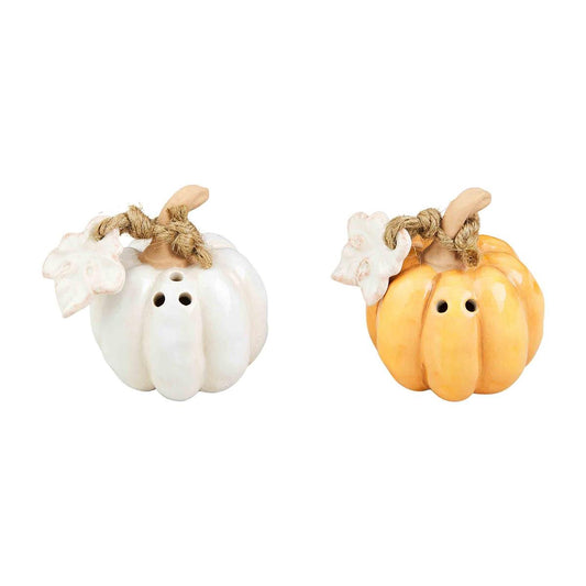 Mud Pie Fall Pumpkin Salt and Pepper Shakers