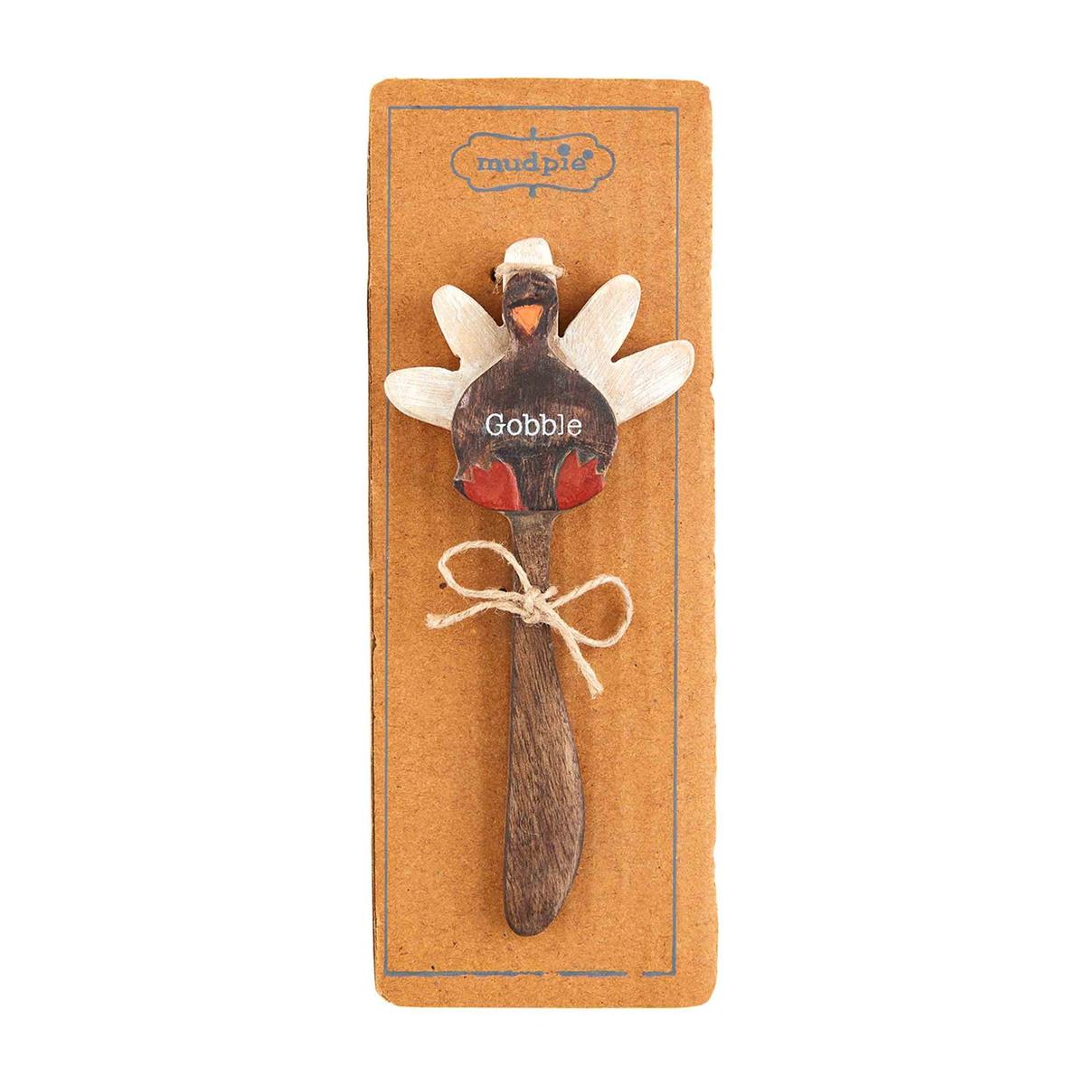 Mud Pie Mango Wood Spreaders - Turkey Fall